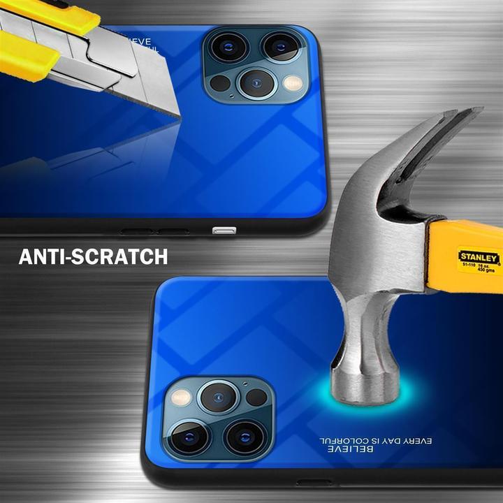 Actual product image Cadorabo TPU 2 colors glass cover (Apple iPhone 12 Pro Max)