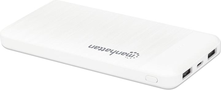 Produktbild Manhattan Powerbank 10000 mAh Weiss (10000 mAh, 5 W, 37 Wh)