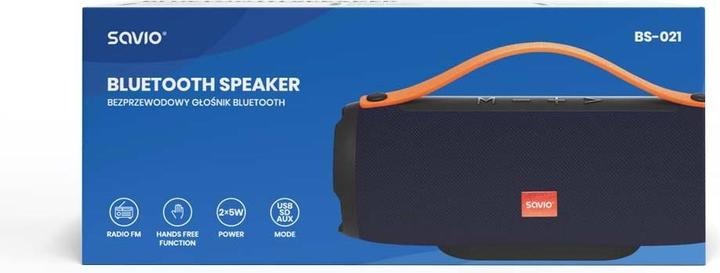 Actual product image Savio BS-021 Portable Speaker Stereo Portable Speaker (7 h, Rechargeable battery operated)