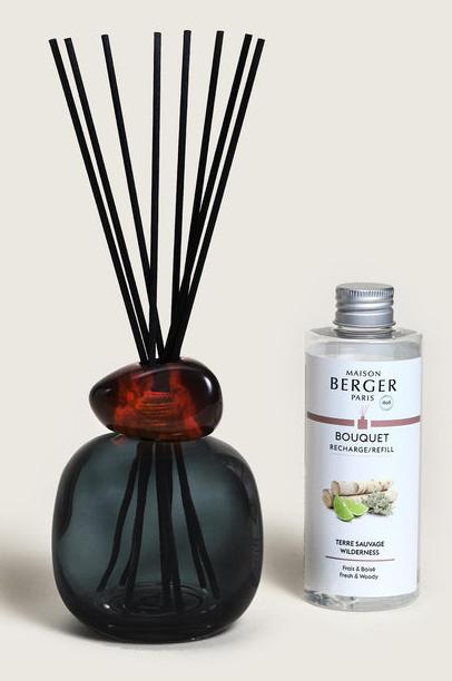 Image du produit Maison Berger Duftstäbchen Minéral + 180 ml Terre Sauvage, Schwarz (180 ml)