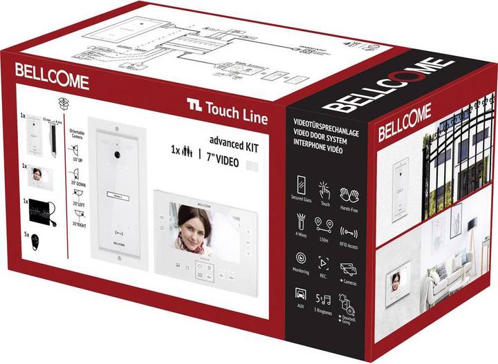 Actual product image Bellcome Video door phone d 7" kit 1 family (Cable)