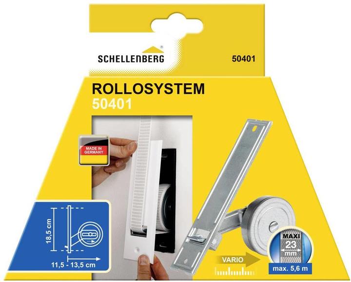 Image du produit Schellenberg Enrouleur à un volet Maxi 50401, 18,5 cm, blanc (Courroies trapézoïdales)