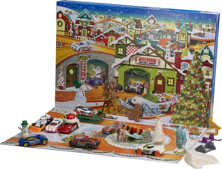 Actual product image Hot Wheels Advent calendar
