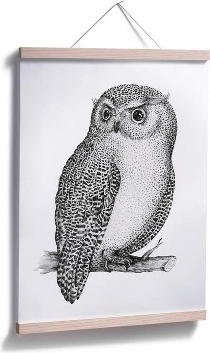 Produktbild Trenddeko Wachsame Eule (24 x 30 cm)