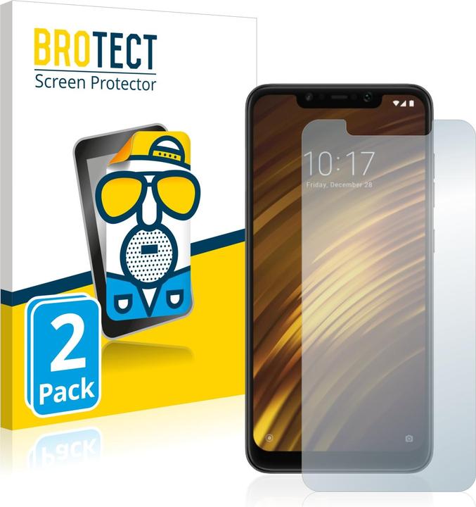Actual product image BROTECT Anti-glare screen protector matt (2 Piece, Xiaomi Pocophone F1)