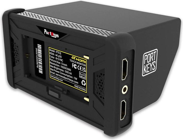 Productafbeelding Portkeys PT5 II 5 inch 4K HDMI touchscreen monitor (5", Volledige HD)