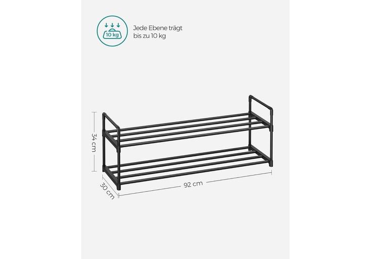Produktbild Songmics Schuhregal (92 x 30 x 34 cm)