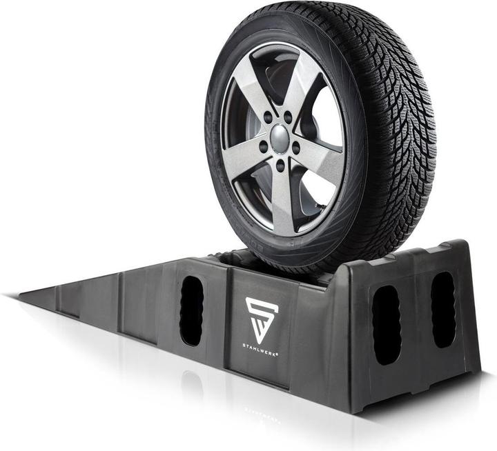 Actual product image Stahlwerk Step wedge GT-15 ST set of 2 with 6 t load capacity Wheel chock Wheel chock