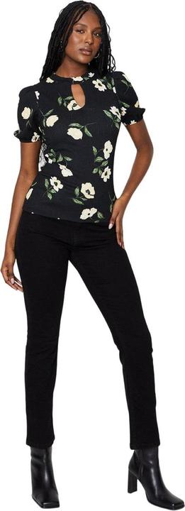 Actual product image Dorothy Perkins Womens/Ladies Keyhole Puff Sleeve Top (S)