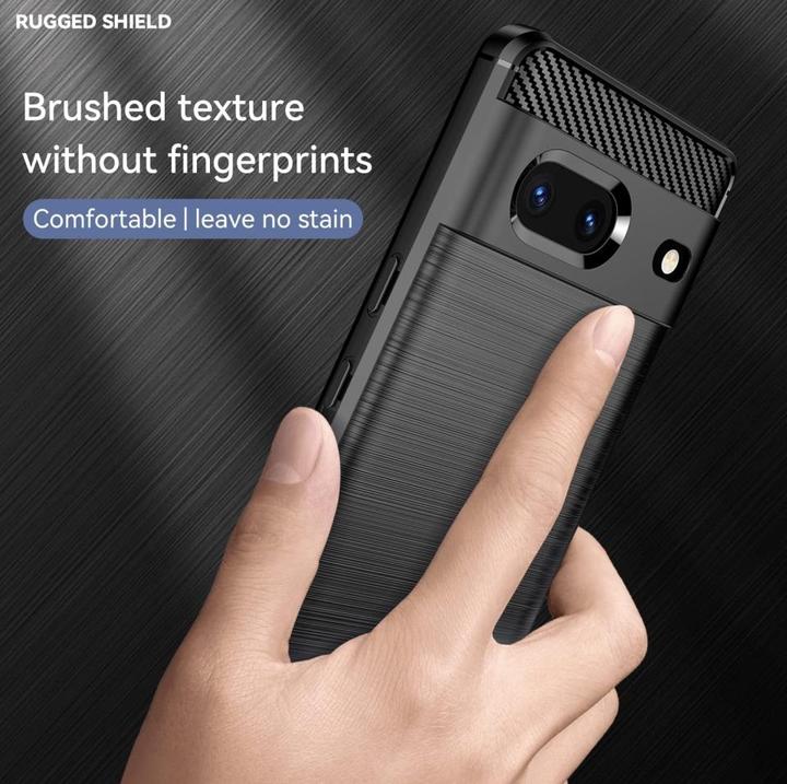 Actual product image Screenguard Carbon Brushed Soft TPU Case (Google Pixel 7)