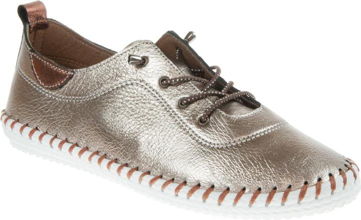 Lunar Leinenschuhe St Ives Metallic Leder (39)