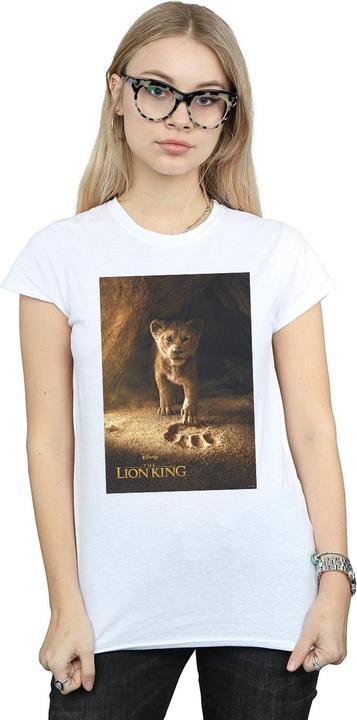 Actual product image Disney Womens/Ladies The Lion King Movie Simba Poster Cotton T-Shirt (S)