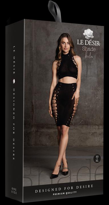 Produktbild Le Désir Kala XXXVII - Two Piece with Turtleneck, Crop Top and Skirt - One Size (One Size)