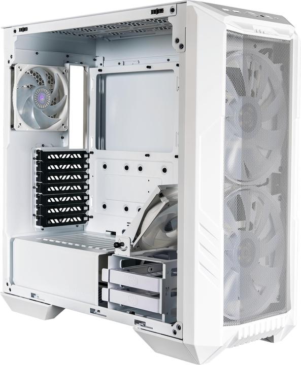 Produktbild Cooler Master PC-Gehäuse HAF 500 Midi-Tower ARGB baltas (mATX, Mini-ITX, ATX, E-ATX)
