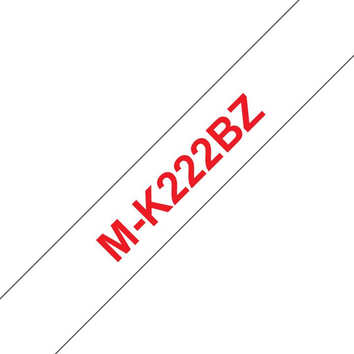 Immagine prodotto Brother M-K222bz (0.90 cm, Bianco, Rosso)