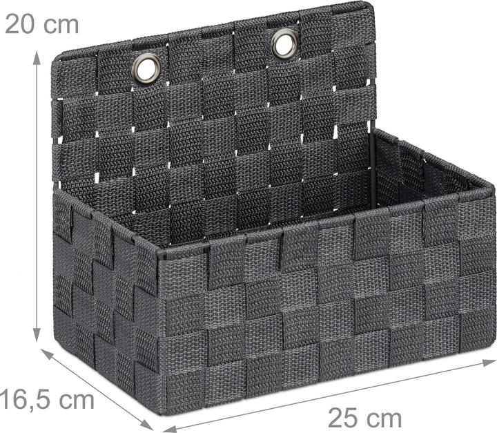 Immagine prodotto Relaxdays Cestino, pensile (1 x, 25 x 15 x 20 cm)