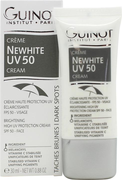 Actual product image Guinot Newhite Brightening UV Shield SPF50 30ml (Suntan cream, SPF 50, 30 ml)