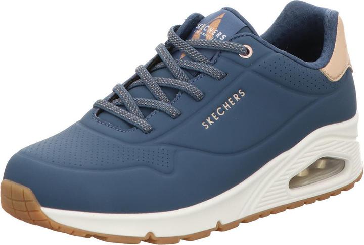 Skechers Damen Schnürschuhe Sportlich Gummisohle blau