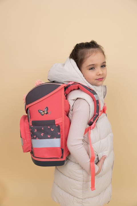 Produktbild Belmil Compact Schulranzen Set 4teilig mit Brustgurt (19 l)