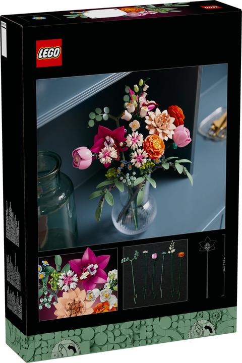 Produktbild LEGO Schöner Rosafarbener Blumenstrauss (10342, LEGO Botanical, LEGO Icons)