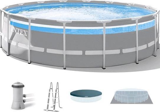 Image du produit Intex ENSEMBLE DE PISCINE PREMIUM 4.27M X 1.07M CLEARVIEW PRISM FRAME - Taille : 427x1 26722NP (427 x 107 cm)