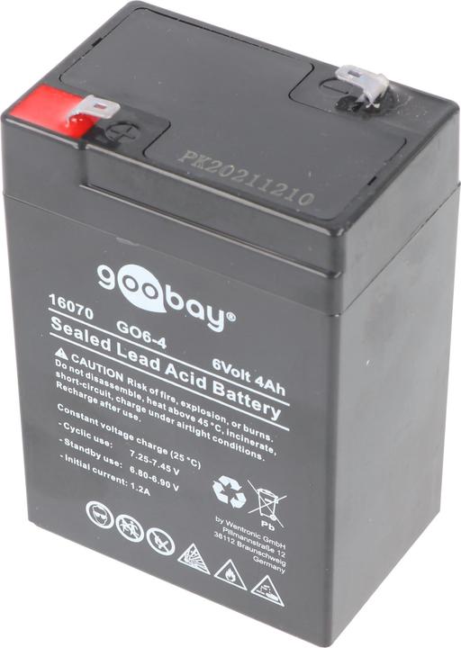 Actual product image Goobay Battery GO6-4, BattG (6 V, 4 Ah)