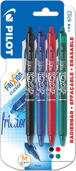 Pilot FriXion (Multicolore, Rouge, Noir, Vert, Bleu, 4 x)