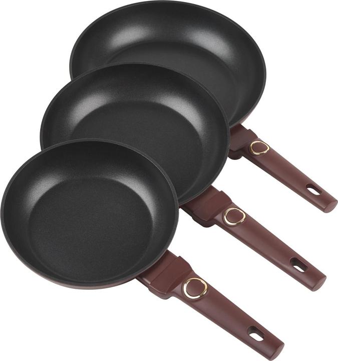 Image du produit BerlingerHaus Set de poêles à frire, 3 pièces, Ã˜ 20/24/28cm, bordeaux (28 cm, Poêle à frire, Aluminium)