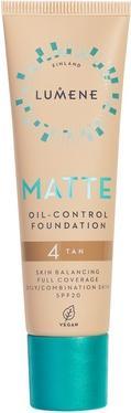Produktbild Lumene Matte Oil-Control Foundation Spf20 4 Tan 30ml