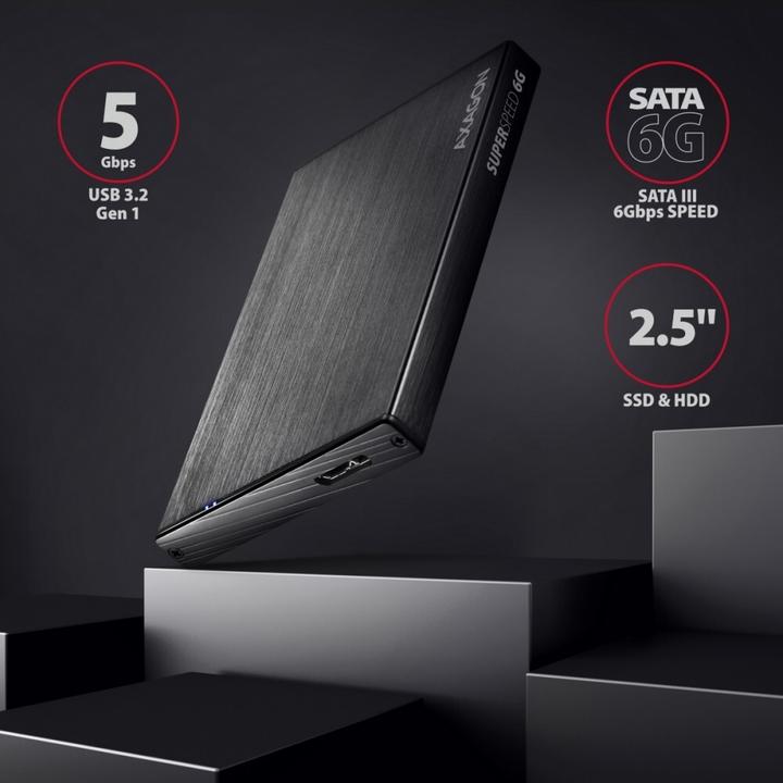 Immagine prodotto Axagon EE25-XA6 - Alloggiamento HDD / SSD - 2,5 pollici - SATA - Serial ATA II - Serial ATA III (2.5")