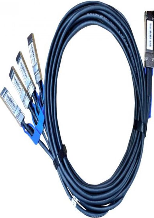 Image du produit QNAP QSFP28 100GbE break out four SFP28 25GbE twinaxial direct attach cable 1.5M
