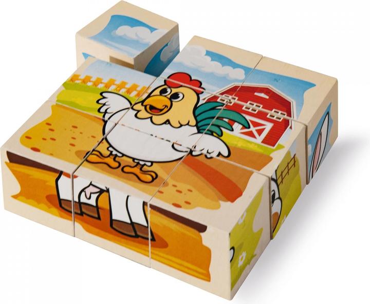 Produktbild Eichhorn Houten Blokpuzzel Boerderij (9 Teile)