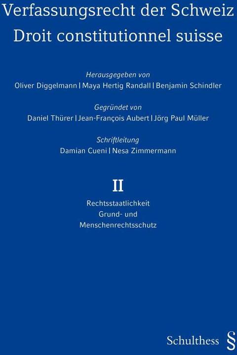 Image du produit Verfassungsrecht der Schweiz / Droit constitutionnel suisse (PrintPlu§) (Allemand, Benjamin Schindler, Oliver Diggelmann, Maya Hertig Randall, 2020)