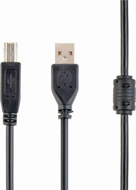 Produktbild Gembird CCFB-USB2-AMBM-1.5M Druckerkabel 1,5 m Schwarz (1.50 m, USB 2.0)
