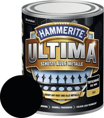 Actual product image Hammerite Metal protective lacquer ULTIMA matt (750 ml, Deep black)