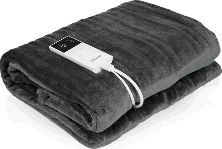 Tristar Elektrische Warmtedeken BW-4781 - 180 x 120 cm - 10 standen - Wasmachinebestendig - Grijs (180 x 120 cm)