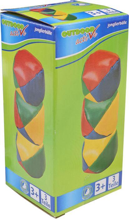 Immagine prodotto Hoffmann Palline da giocoleria 3 pezzi display 7cm, 90g in latta soft art