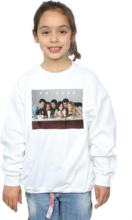 Actual product image Friends Girls Group Photo Milkshakes Sweatshirt (128)