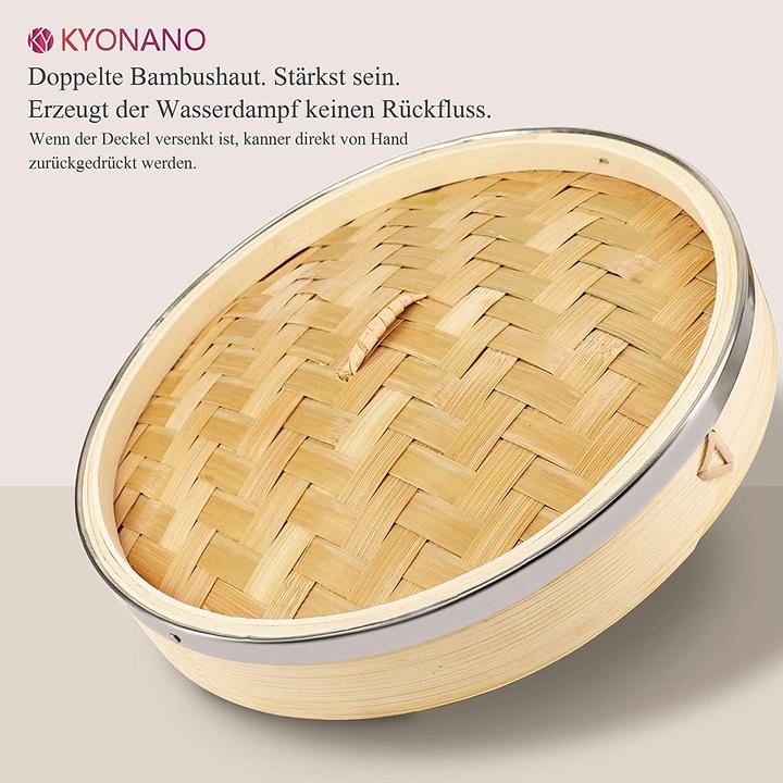 Actual product image Kyonano Bamboo steamer
