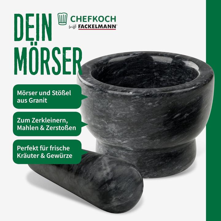 Actual product image Fackelmann Chefkoch Mörser mit Stössel