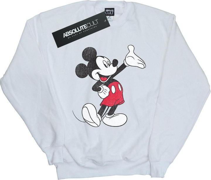 Actual product image Disney Mens Traditional Wave Mickey Mouse Sweatshirt (XXL)