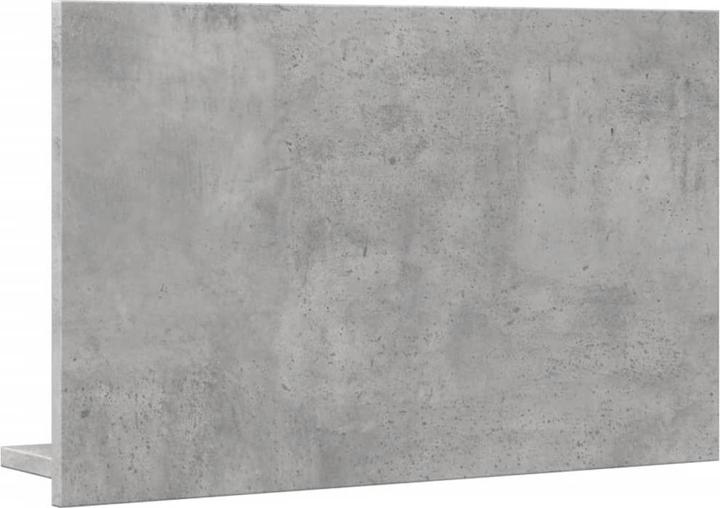 Produktbild VidaXL Badspiegel Wandspiegel Badezimmerspiegel Spiegel mit Ablage Betongrau (60 x 37 cm)