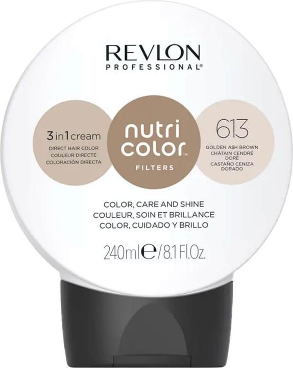 Produktbild Revlon Professional Nutri Color Creme - Golden Ash Brown 613 (Hellbraun Irisé Kupfer)