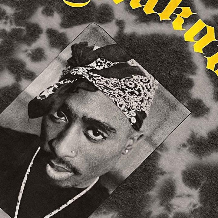 Actual product image Tupac Shakur Unisex Adult Makaveli Tie Dye T-Shirt (S)