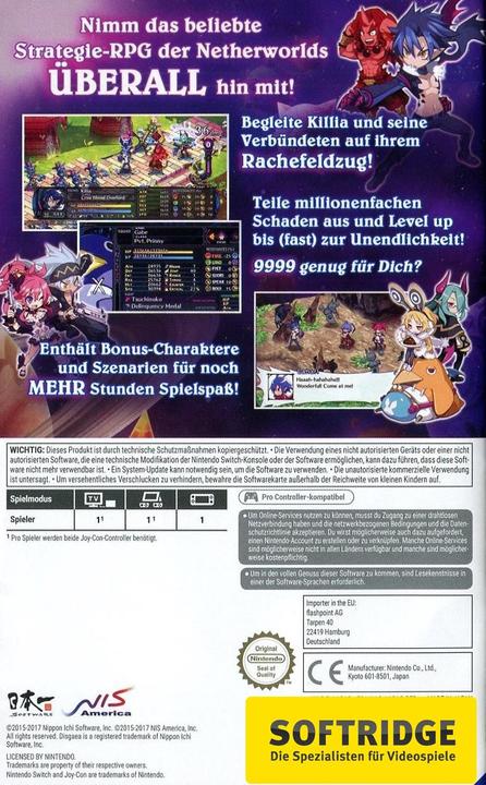 Image du produit Game Disgaea 5 - Complete Edition, Switch (Switch, Multilingue)