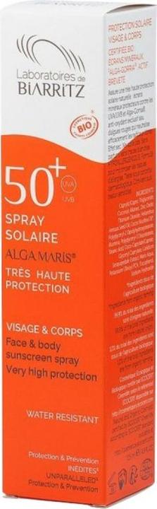 Actual product image Laboratoires de Biarritz Sun spray (Sun spray, SPF 50+, 100 ml, 149 g)