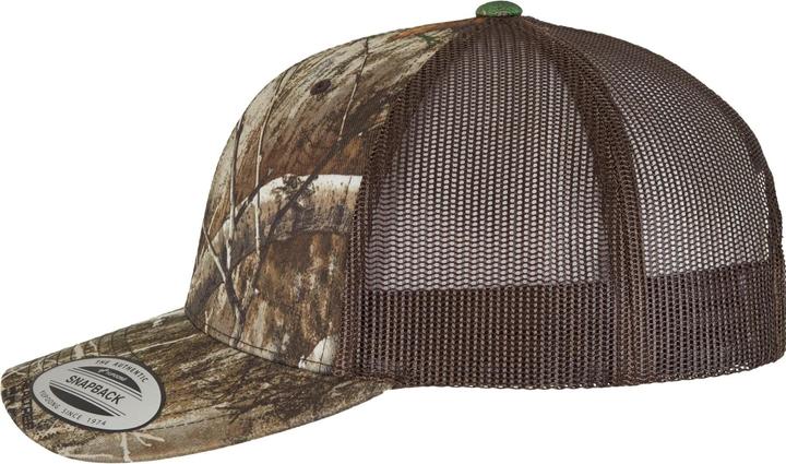 Actual product image Flexfit YP Classcis RealTree Camo Retro Trucker Cap - 181735 (One size)