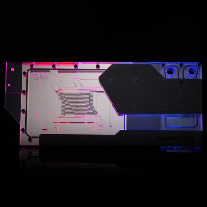 Productafbeelding Phanteks Glacier G40 RTX 4080/90 waterblok incl. backplate voor Gigabyte, D-RGB - zwart