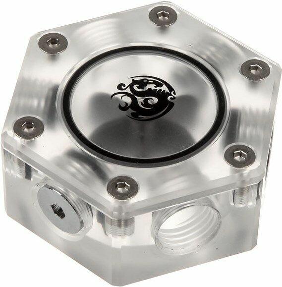 Actual product image Bitspower Hexagon Flow Meter