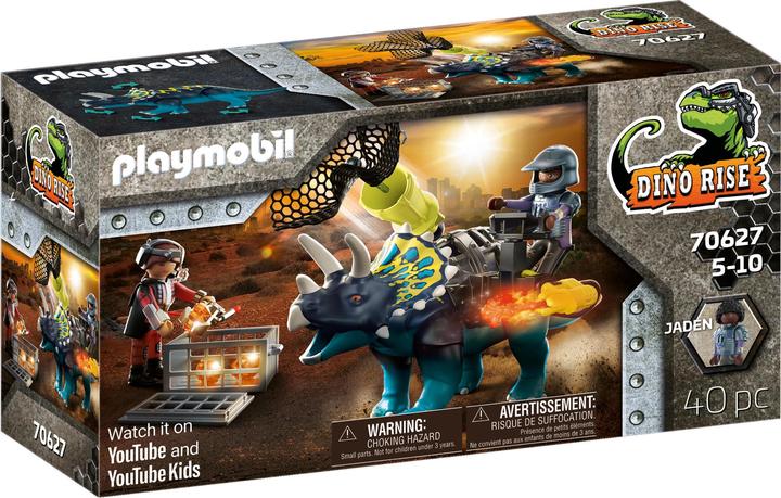 Immagine prodotto Playmobil Triceratopo: rivolta intorno alle pietre leggendarie (70627, Playmobil Dinos)